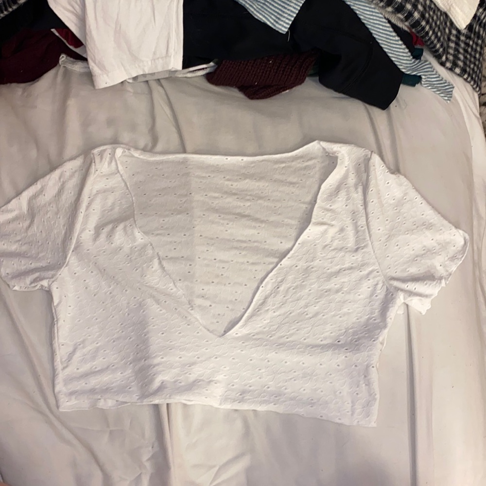 SHEIN white swimsuit cover up